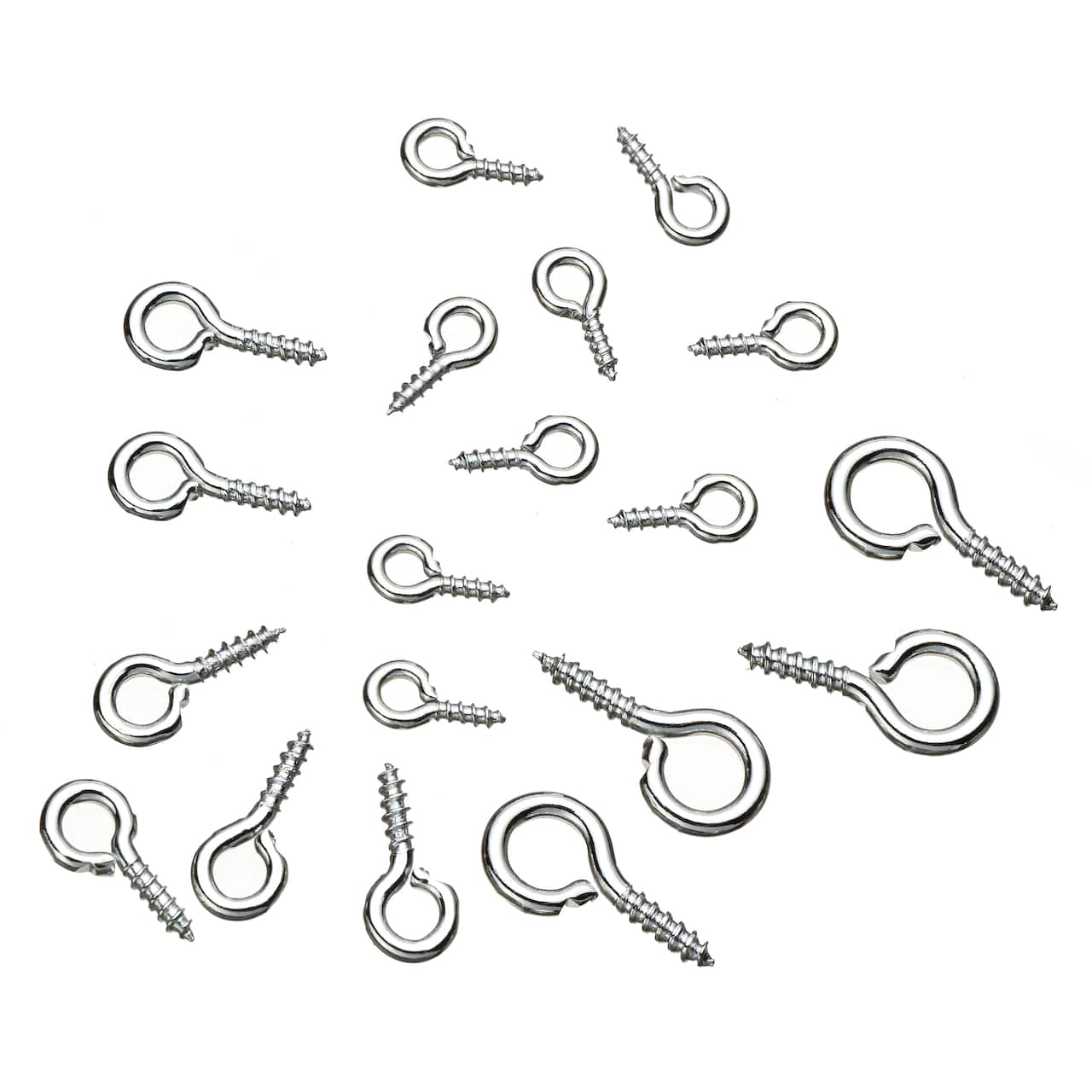Rhodium Screw Eye Pins, 300ct. by Bead Landing™